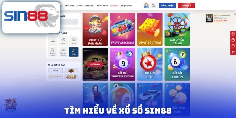 Xổ Số Sin88 - Top 3+ Phiên Quay Thưởng Được Yêu Thích Nhất 1 Tìm hiểu về xổ số Sin88