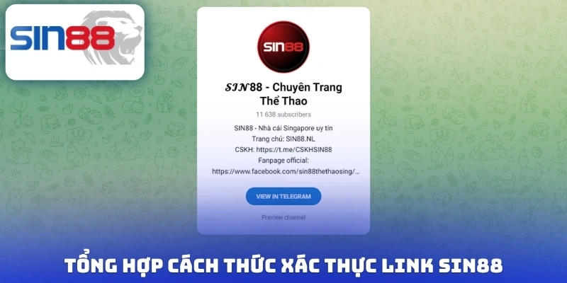 Xác Thực Link Sin88 - Truy Cập Và Trải Nghiệm Game An Toàn 3 Tổng hợp cách thức xác thực link Sin88
